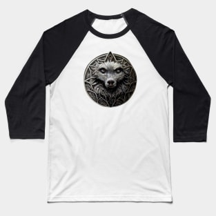 Wolf Silver Medallion - Fantasy - Witcher Baseball T-Shirt